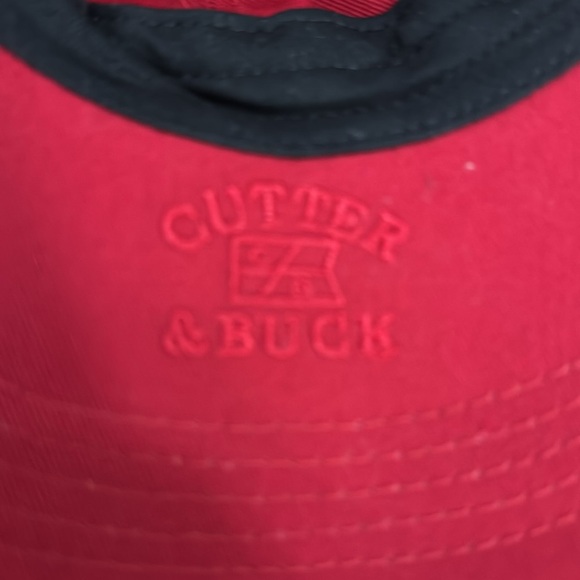Cutter & Buck Cardinal Red Baseball Cap One Size Adjustable Back Closure - Picture 4 of 7